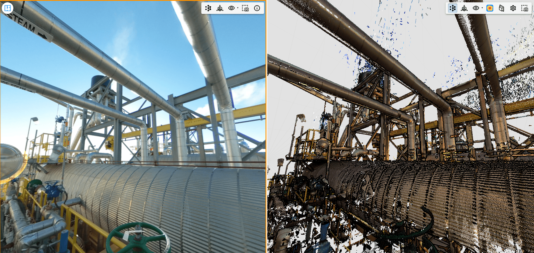 Digital Twins and 3D data visualization for the oil and gas industry.