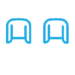 Airport digital twins passenger experience icon